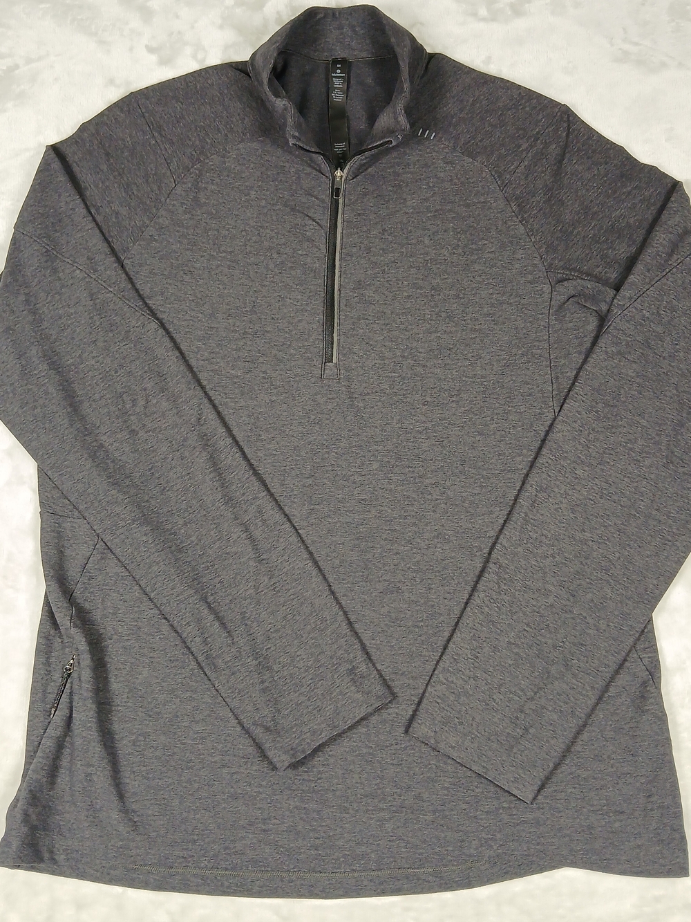 Lululemon Surge Warm 1/2 Zip Pullover M Men's Athletic Running Gray